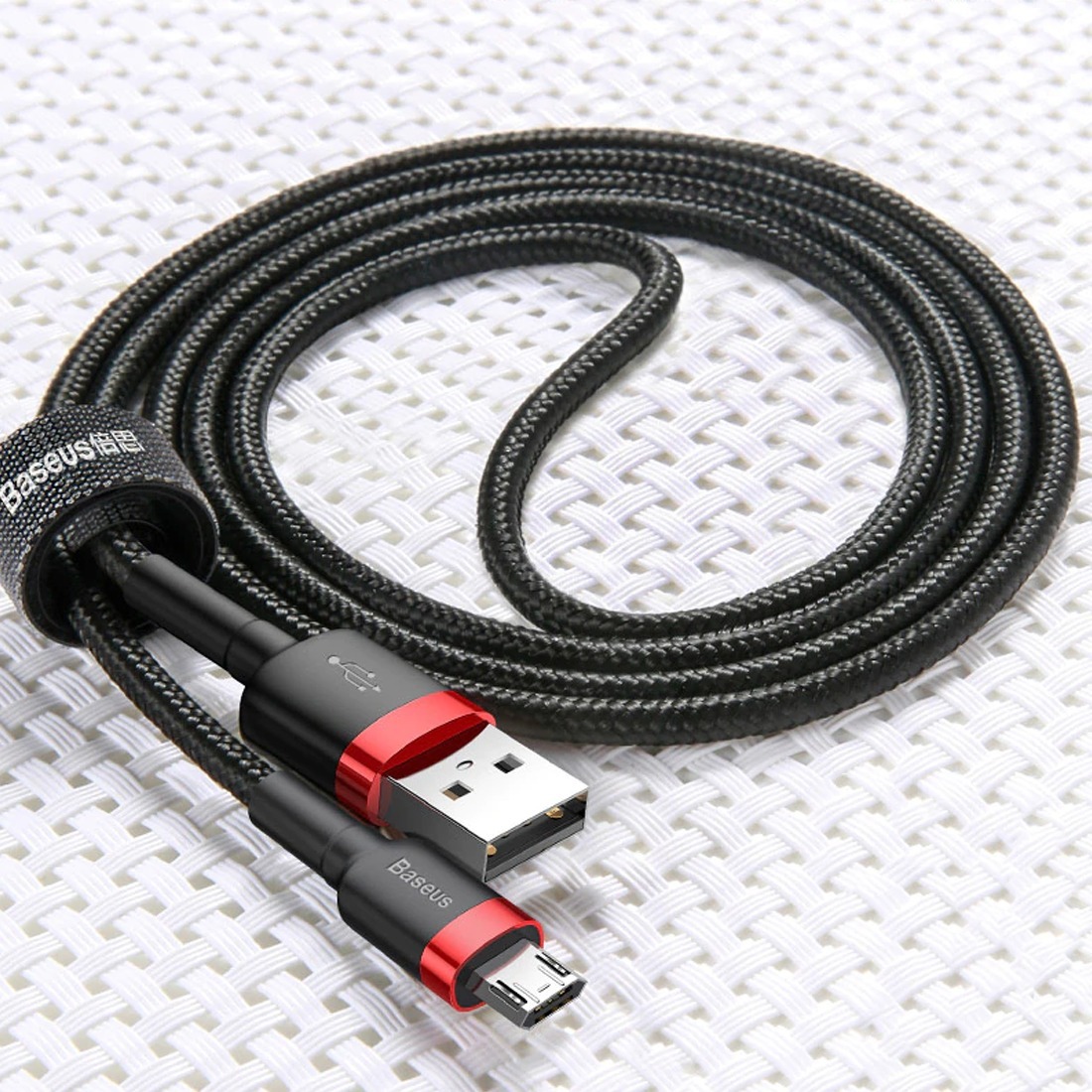 Cáp sạc baseus sạc nhanh micro usb cho smartphone android 2.4A baseus cafule - dây sạc baseus cafule sạc nhanh chống gập gãy đứt đầu sạc - phụ kiện sạc điện thoại - KOI TECH