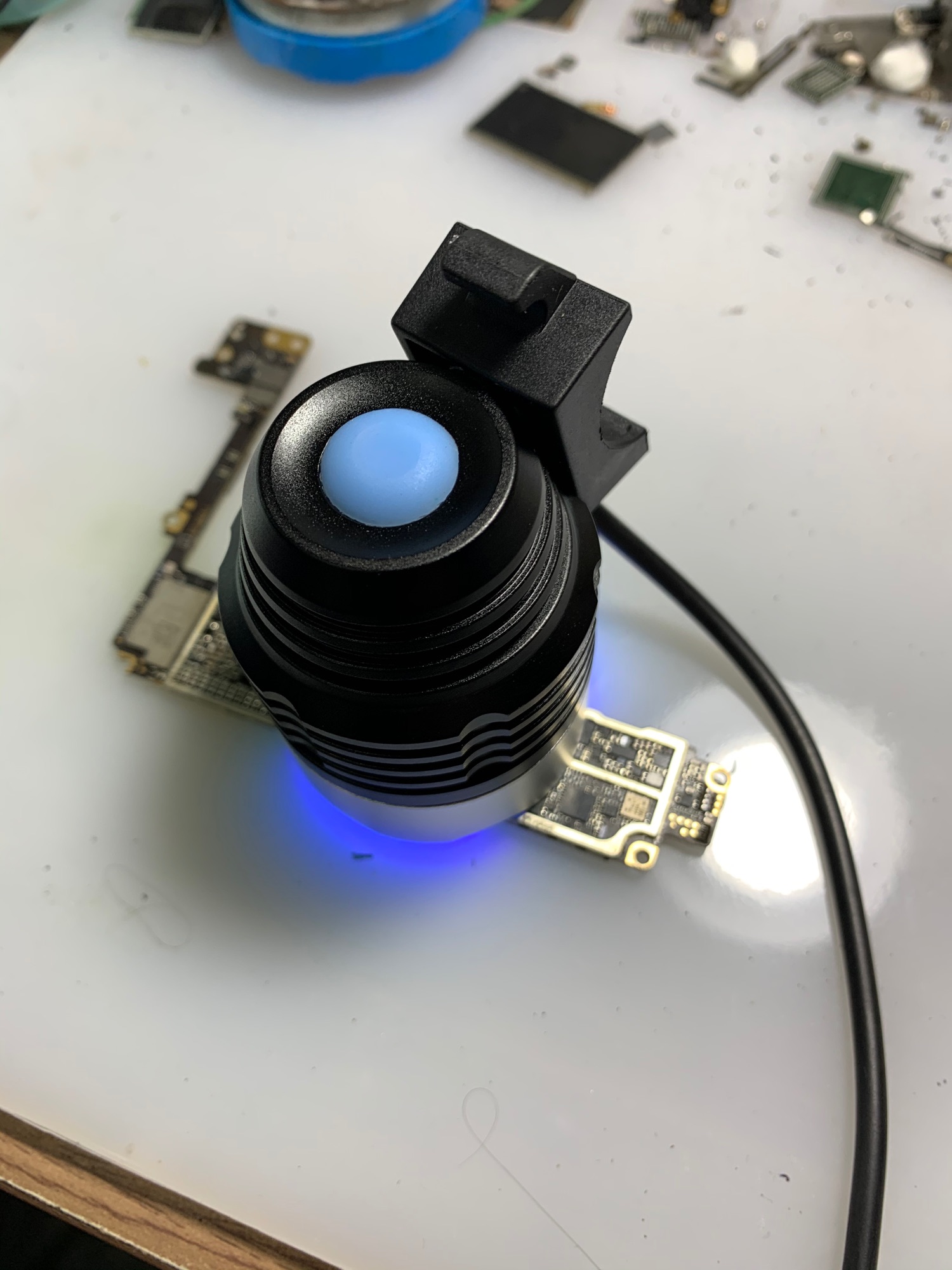 Đèn UV hấp keo xanh cổng USB