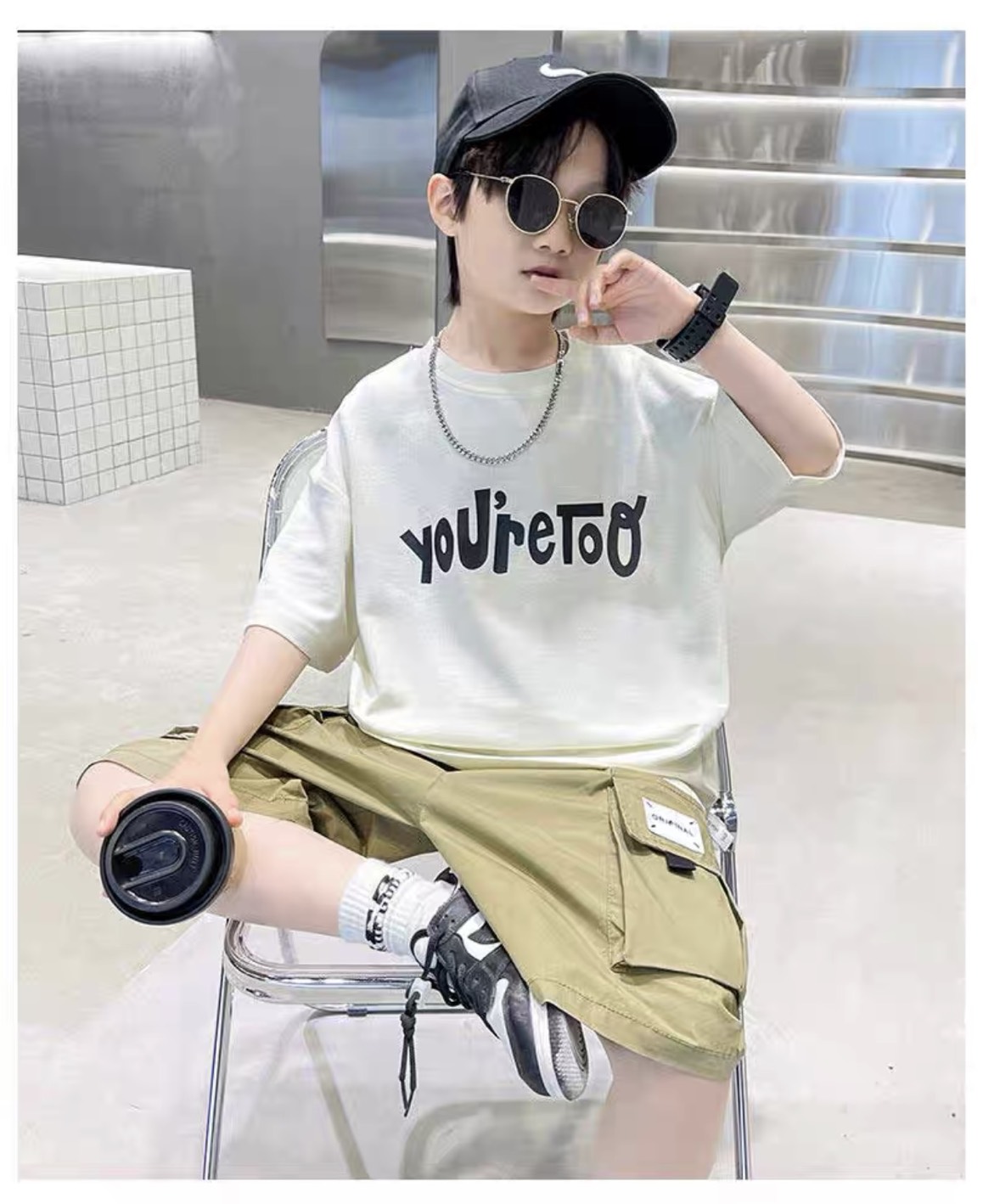 [SIZE ĐẠI+CỒ] SÉT ĐI CHƠI BÉ TRAI ÁO THUN + QUẦN KAKI