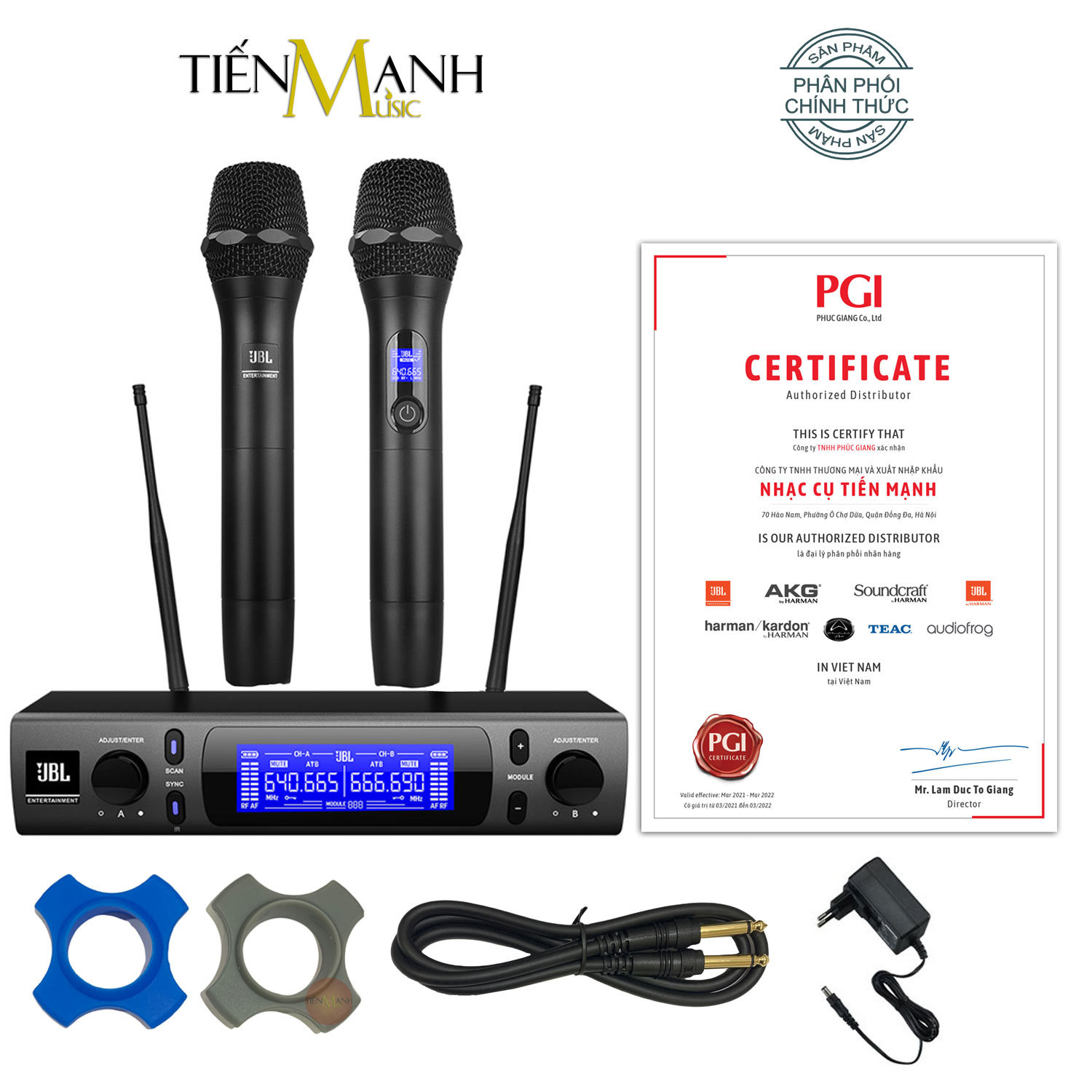 Set 2 wireless microphone JBL vm-300-mic handheld vocal microphone karaoke wireless VM 300