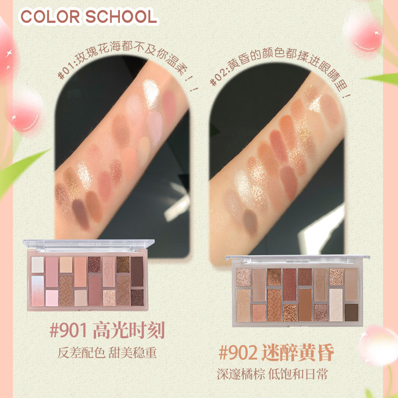 Bảng Phấn Mắt 16 Ô COLOR SCHOOL Night Market CS039