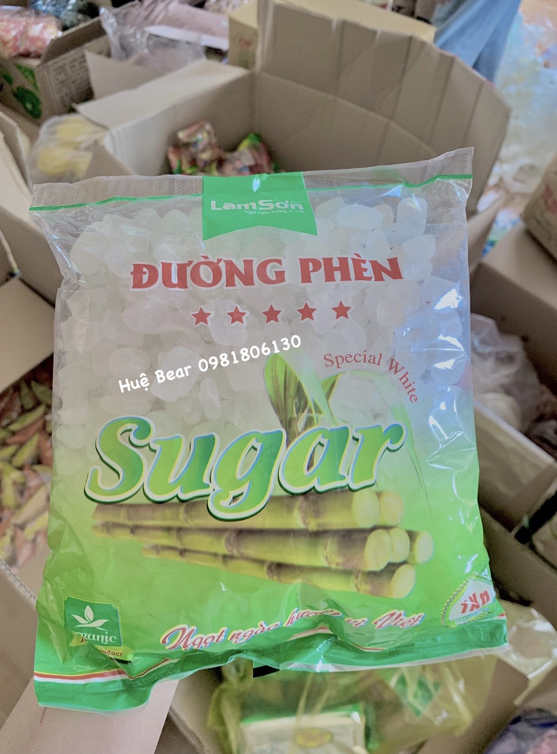 1kg bịch đường phèn tinh khiết chuẩn 5sao