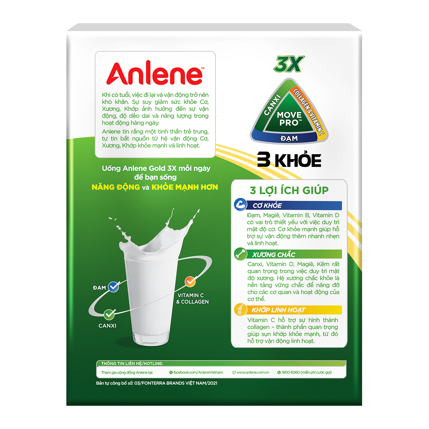 [Voucher giảm đến 26%]Combo 5 Sữa Bột Anlene Hương Vani 1.2Kg