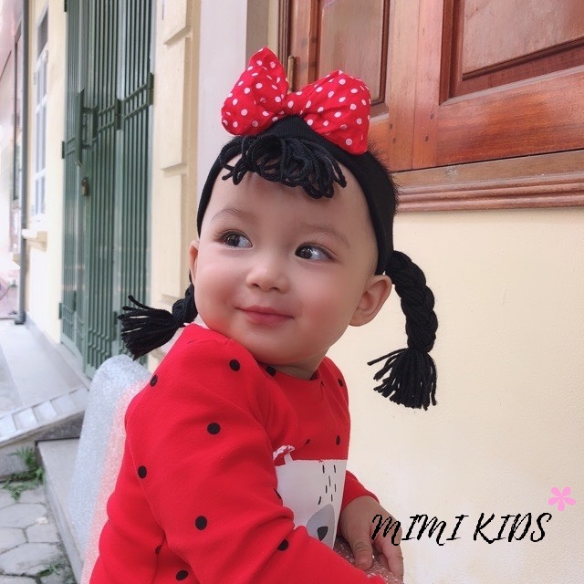 Băng đô tóc giả turban cho bé Mimi Kids