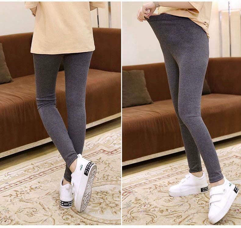Quần legging bầu loại đẹp đen - ghi
