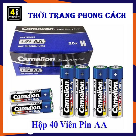 [HCM]⚡ Hộp 40 viên Pin Tiểu AA (2A) Camelion Super Heavy Duty Battery 1.5V ⚡