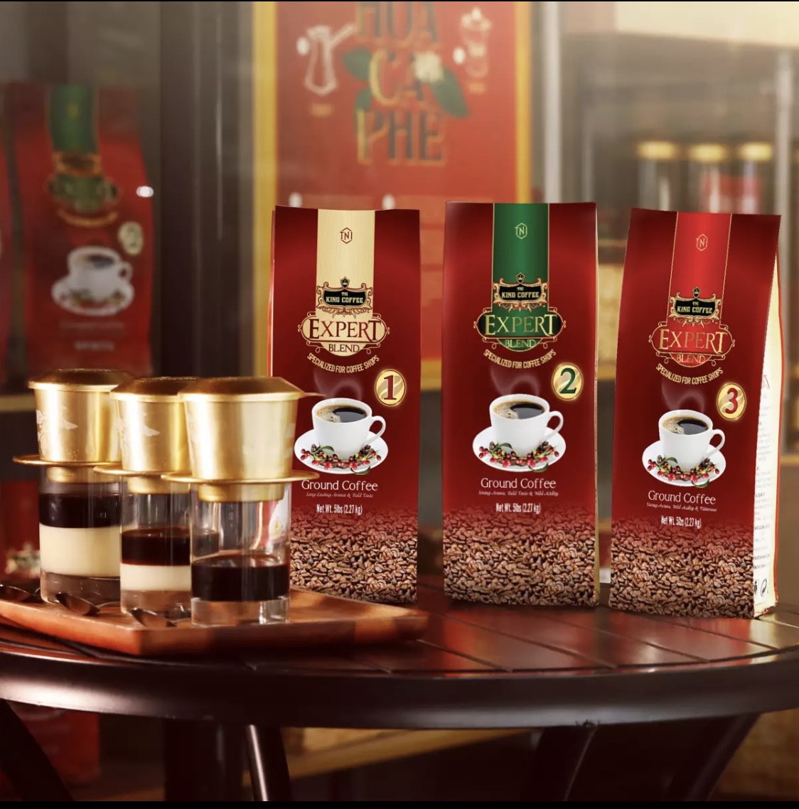 [HCM] Cà Phê Rang Xay EXPERT BLEND 1 KING COFFEE Gói 500GR SHOP EUDORA