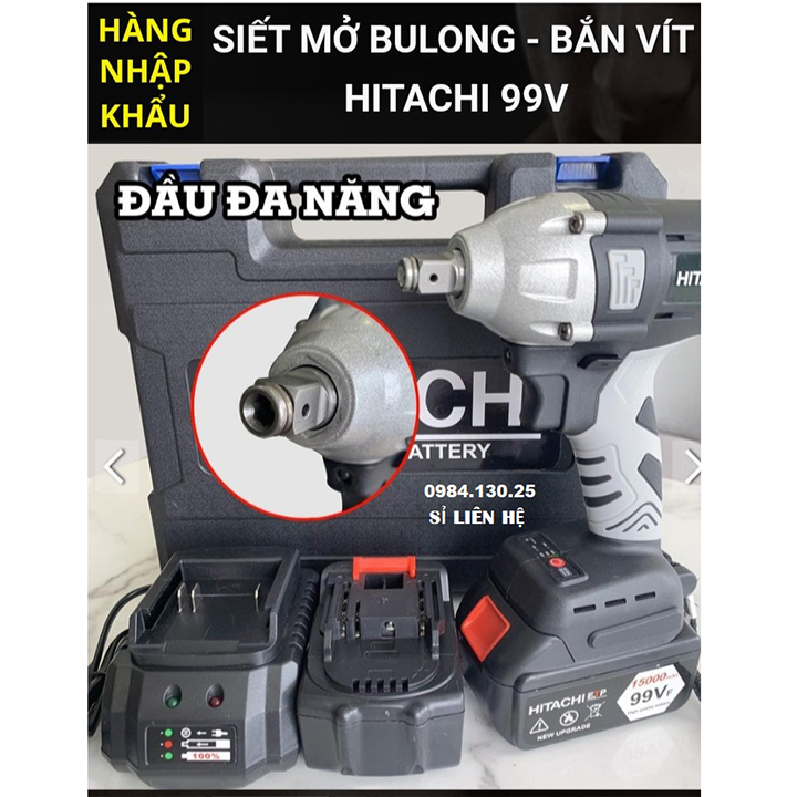 Máy Siết Bulong Hitaci 199v 2pin