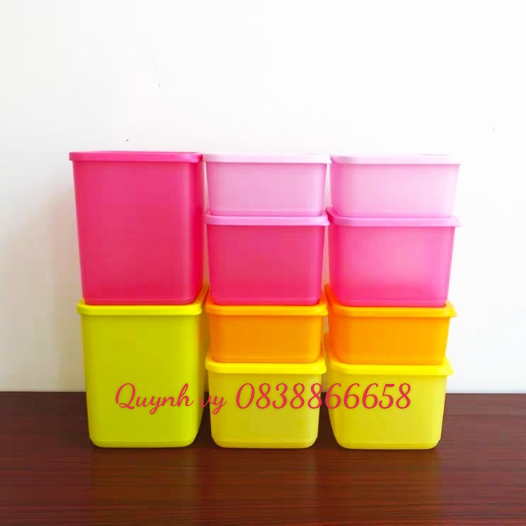 Set 5 hộp ngăn mát Tup ️ bộ trữ mát ️ tupperware