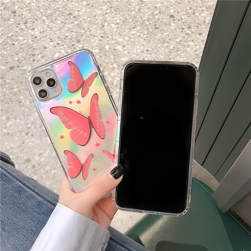 Ốp Lưng Silicon Chống Sốc Phản Quang Butterfly