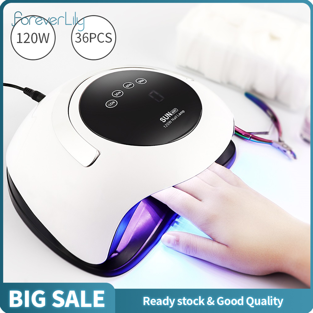 SUN BQ5T 120W LED Nail Lamp Gel UV Lamp Manicure Nail steam Dryer Machine for Fast Drying All Gel P olish Nail Tools