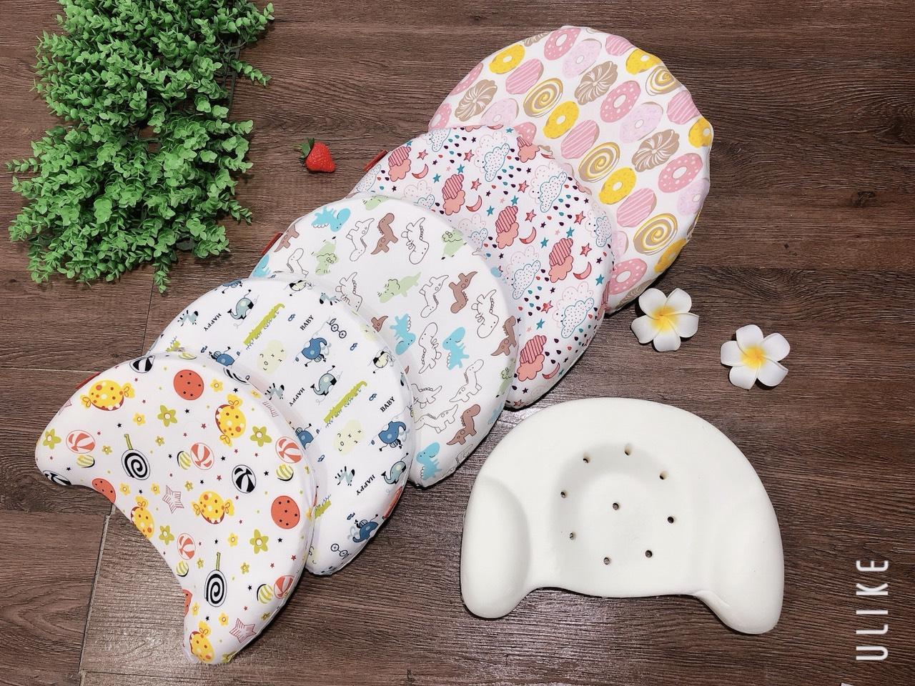 Gối cao su chống bẹp đầu, méo đầu ,ngạt khí cho bé