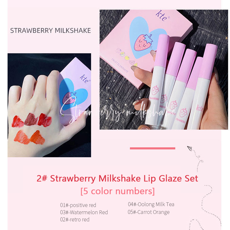 [HCM]Set 5 Cây Son Kem Lì KTE Fluffy Matte Lip Glaze
