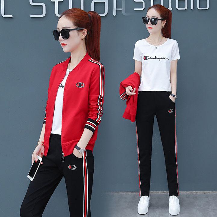 Set 3 bộ đồ thể thao áo khoác champion TT237