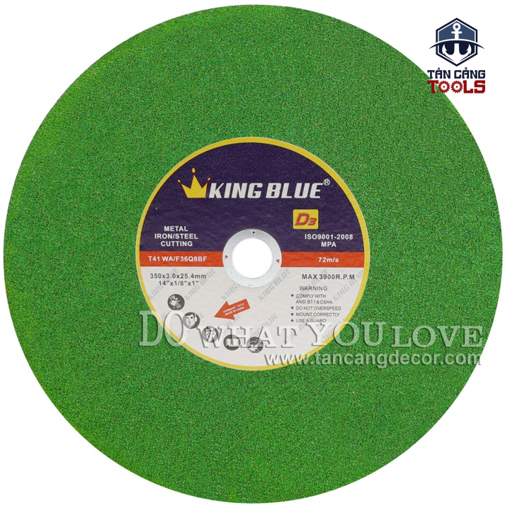 Đá Cắt Sắt, Inox 350 mm KingBlue D3-350×3.0S
