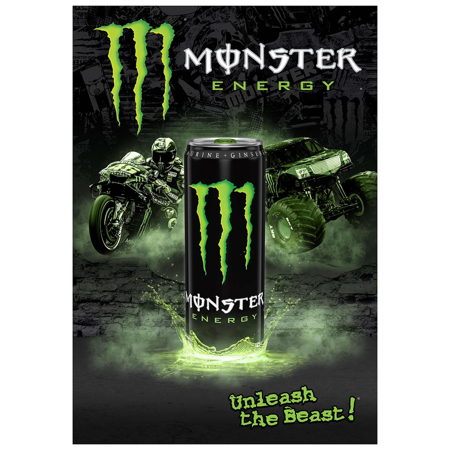 [ Date 12/2023 ] Thùng nước tăng lực Monster Energy 24 lon - 355ml