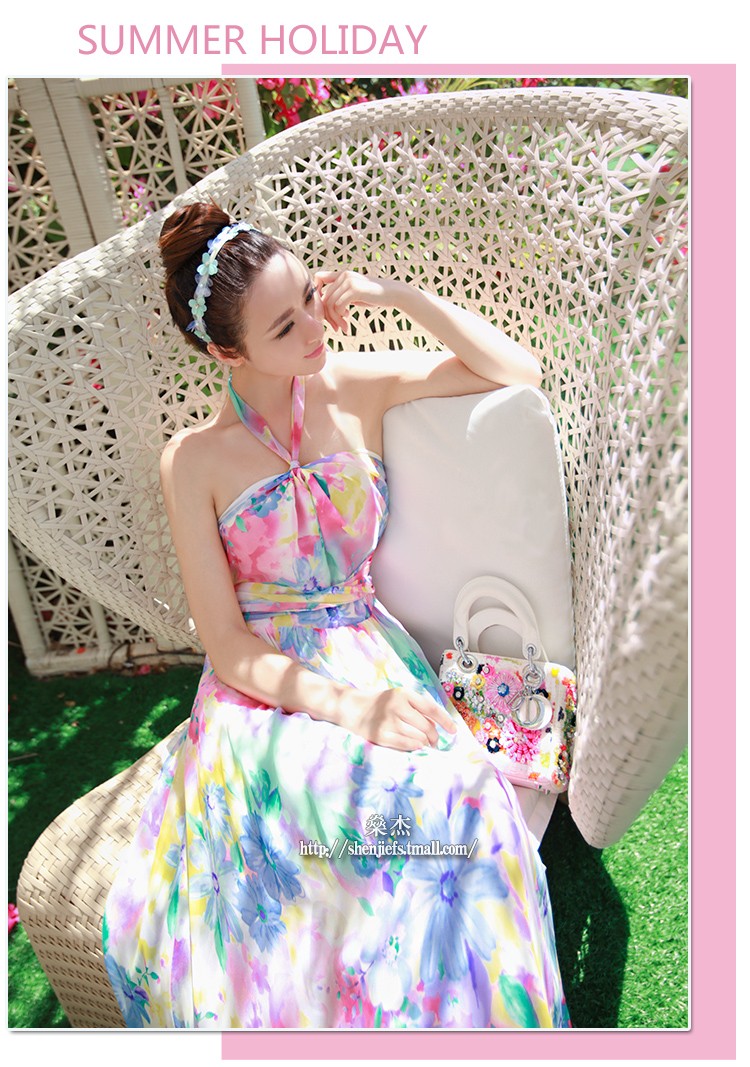 [HCM]ĐẦM MAXI CỔ YẾM DỄ THƯƠNG