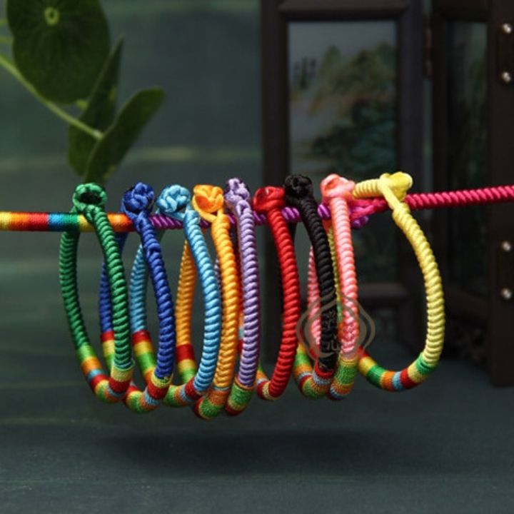 Vòng tay chỉ ngũ sắc cho nam nữ, đã gia trì