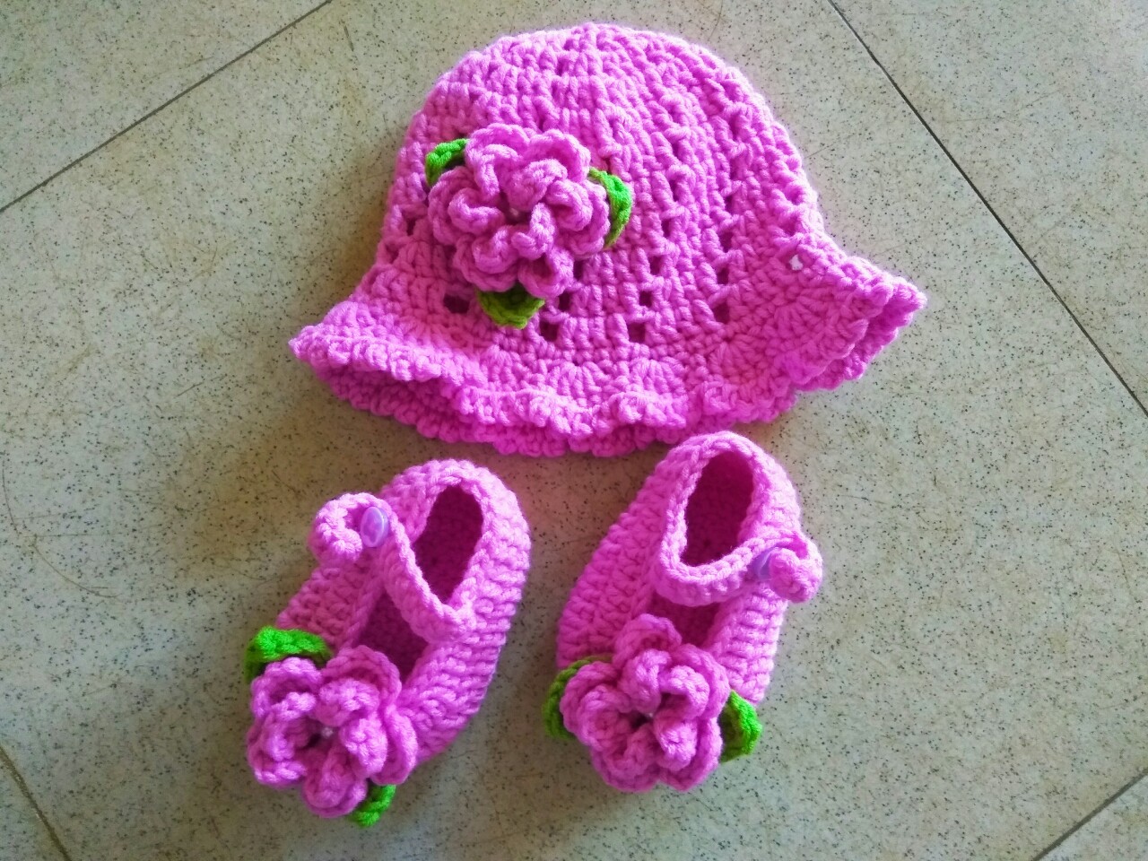 SET MŨ VÀ GIÀY LEN CHO BÉ SL043