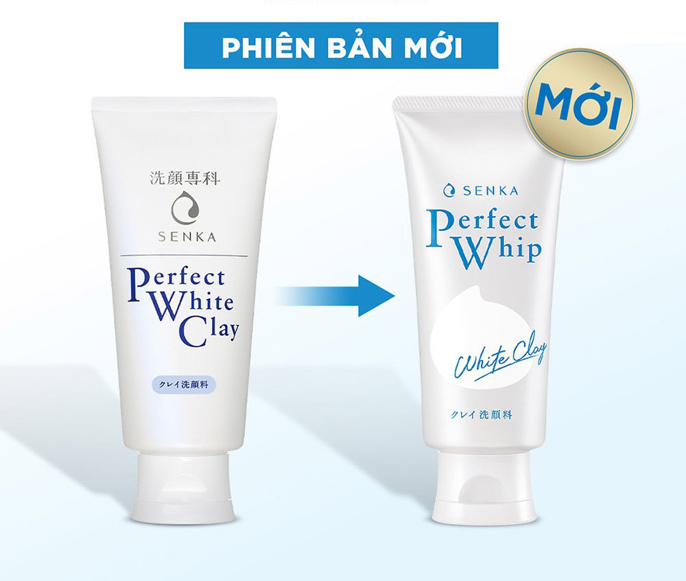 Sữa Rửa Mặt Tạo Bọt Senka Perfect White Clay 120g
