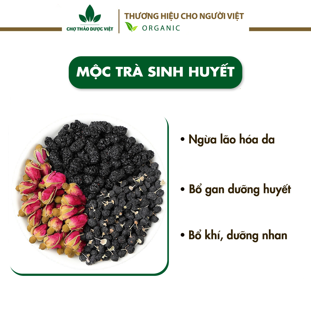 Mộc trà sinh huyết 30 set mix, bổ máu, bồi bổ khí huyết, tăng sức đề kháng- Chợ Thảo Dược Việt