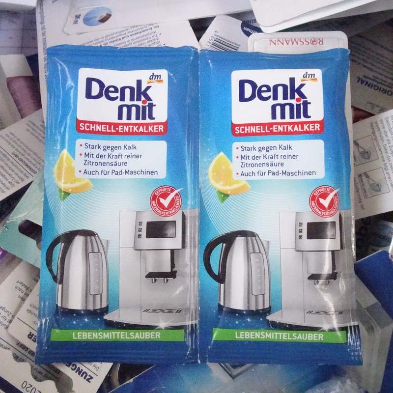 Bột Rửa Ấm Siêu Tốc Denkmit, Tẩy Cặn Bình Denkmit, Bột tẩy cặn ấm siêu tốc, máy pha cà phê Denkmit
