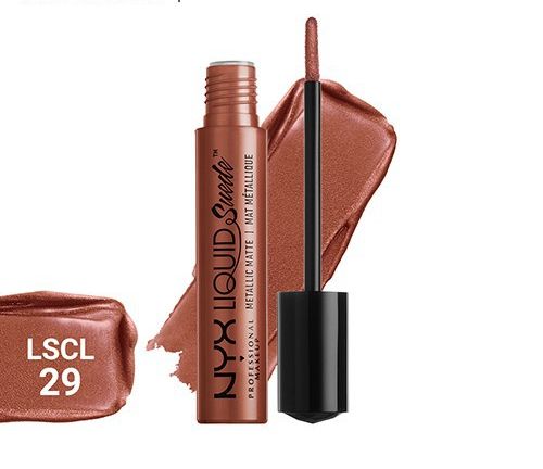 Son kem ánh kim NYX Professional Makeup Liquid Suede Metallic Matte Lipstick Mauve Mist