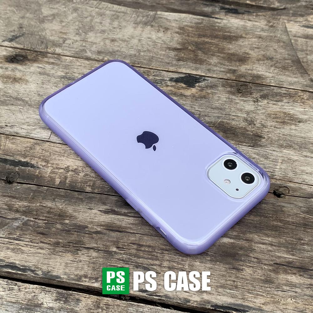 Ốp lưng dẻo chống sốc cao cấp dành cho iPhone 11 - Màu tím mờ - PS Case Phân Phối