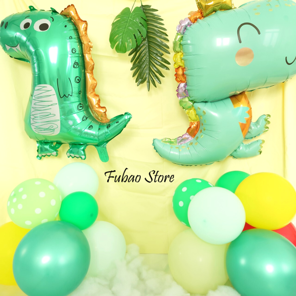 [GIÁ SHOCK] Bong bóng hình khủng long màng nhôm dễ thương, trang trí sinh nhật, size đại Fubao Store