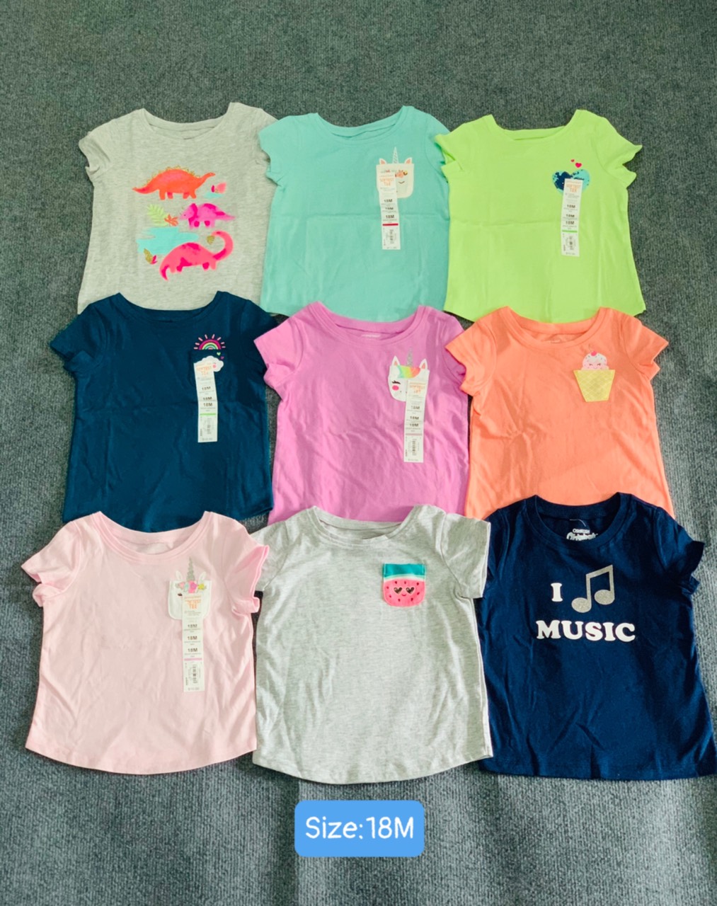 [HCM]ÁO thun 100%cotton xuất dư bé gái