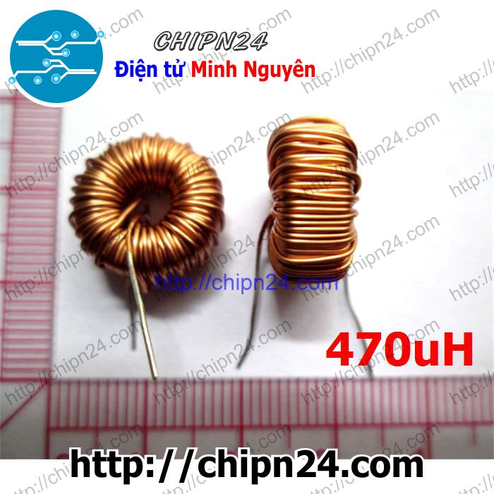 [2 cái] (KG2) Cuộn cảm xuyến 3A 470uH DIP (LM2576 LM2596)