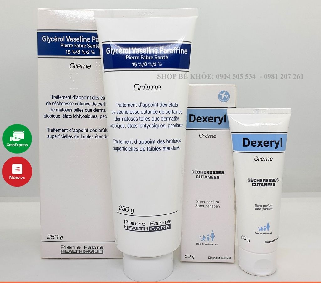 Kem Dexeryl - Glycerol dưỡng da bôi chàm, khô nẻ da