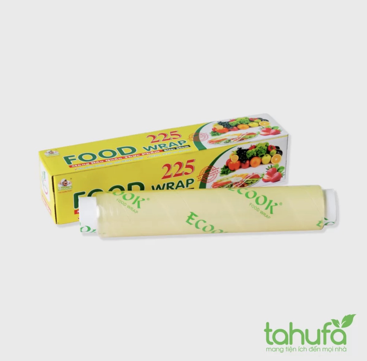 Màng bọc thực phẩm ecook r225 / p250 food wrap - bọc bảo quản thức ăn thực phẩm - hàng việt nam chất lượng cao