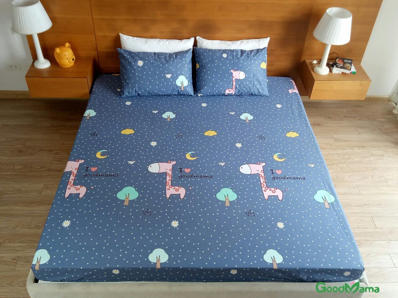 Ga Chống Thấm Cao Cấp Goodmama (ko vỏ gối) - ga chống thấm cotton goodmama chính hãng
