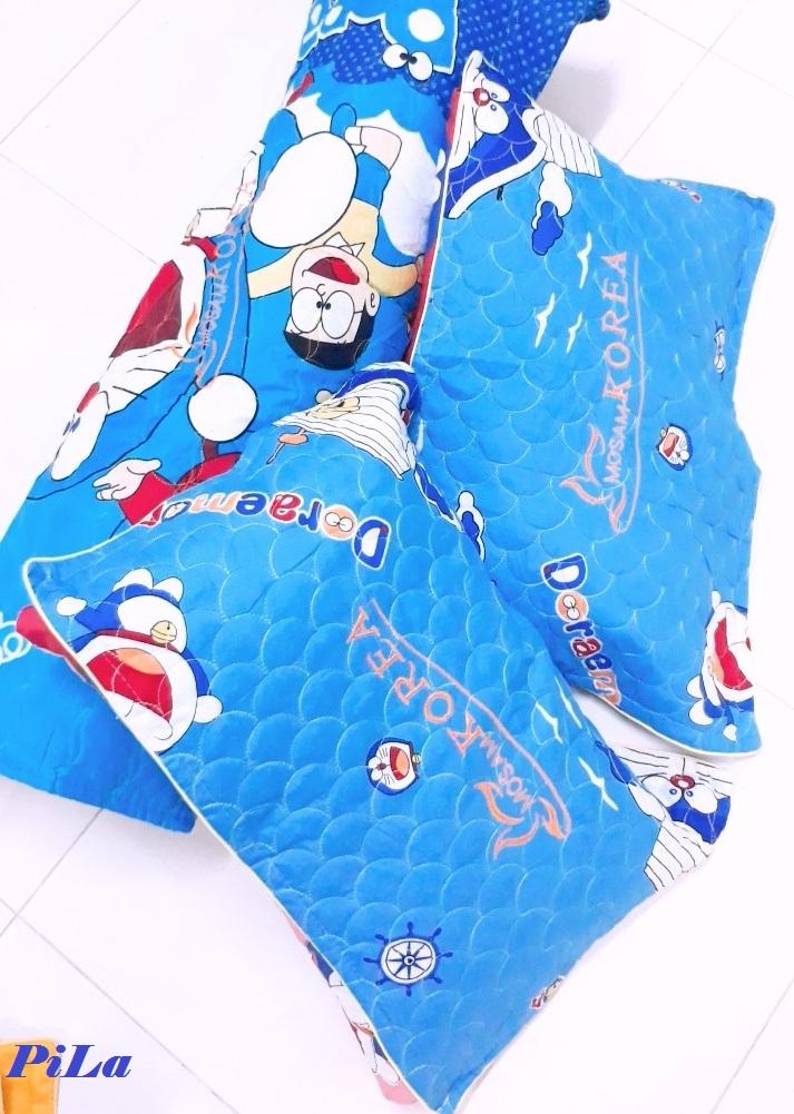 [HCM]Combo 3 Vỏ Gối Nằm Ôm Cotton Poly Có Dây Kéo Hình Mèo Máy
