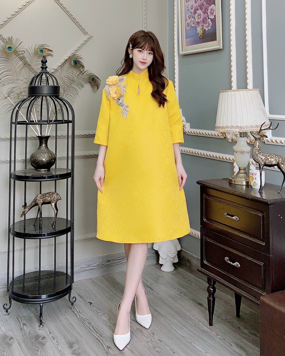 [Ảnh thật] Váy bầu cách tân,Đầm bầu công sở thiết kế