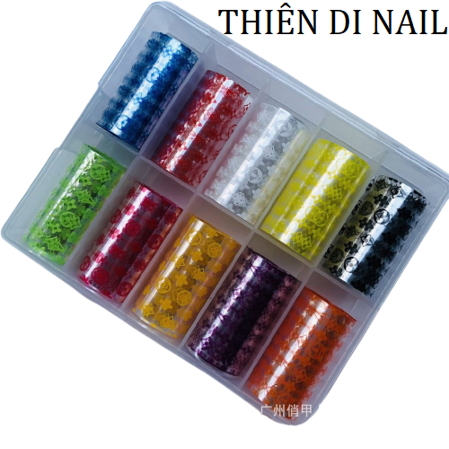 Foil thương hiệu LV dán nail