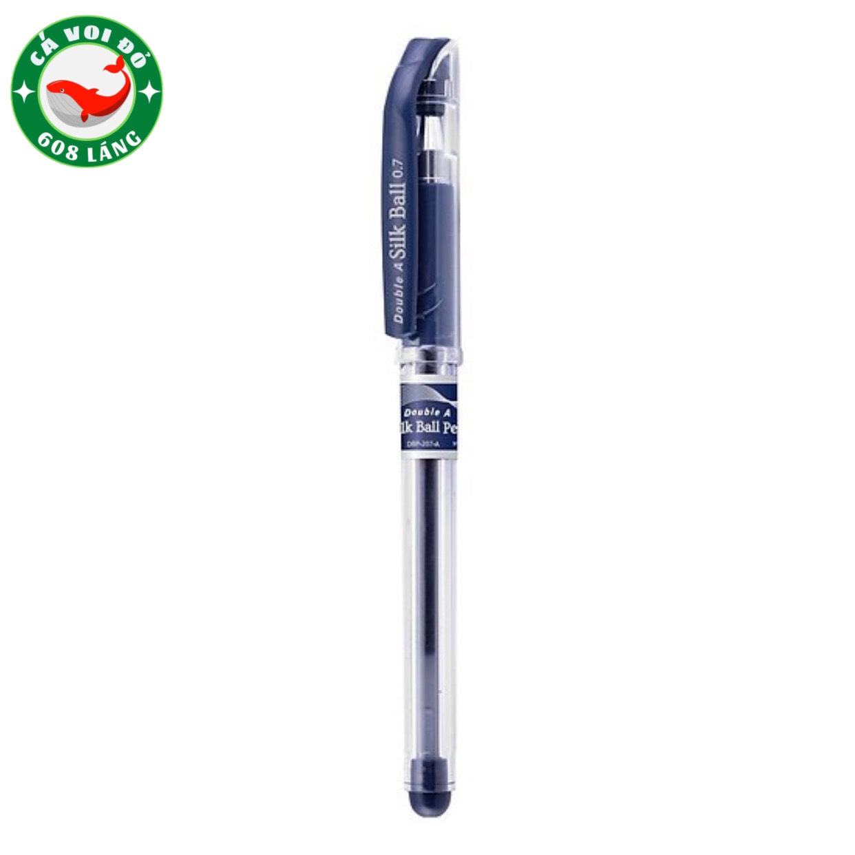 Bút gel 0.7mm silk ball doublea- mực xanh