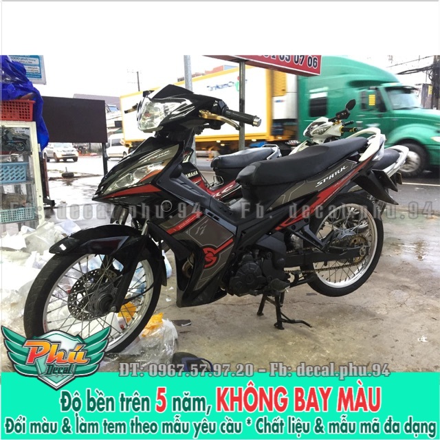 Tem rời exciter 2010 đỏ đen