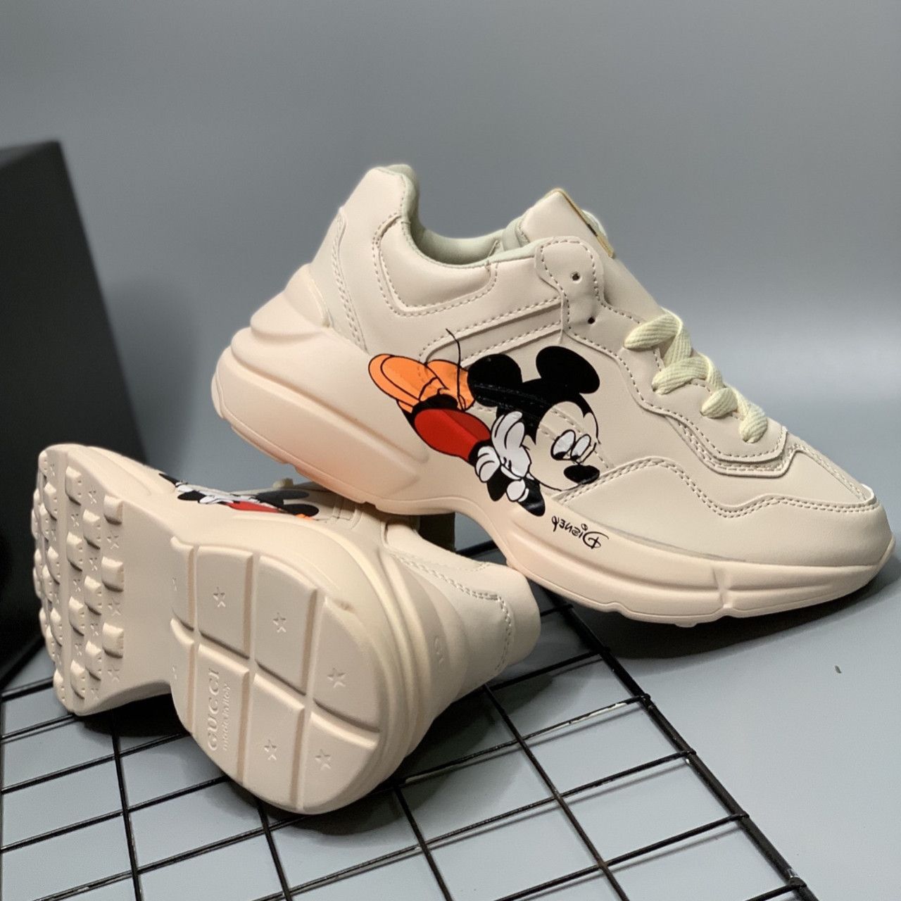 [HCM]Giày Thể Thao Gu¢¢i Mickey [ Hàng đẹp+ Tặng kèm tất]