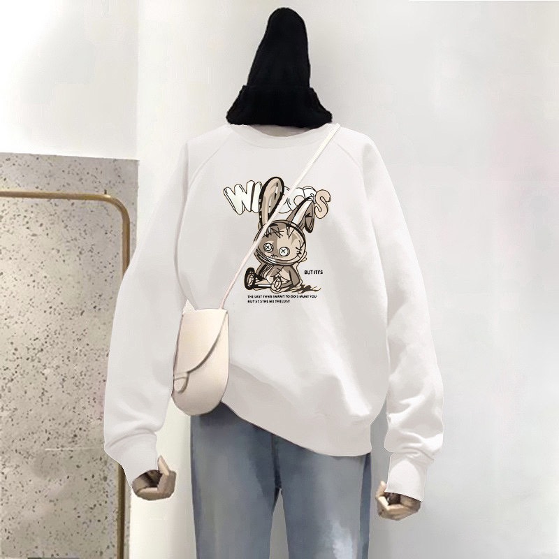 ÁO SWEATER IN HÌNH THỎ BÔNG