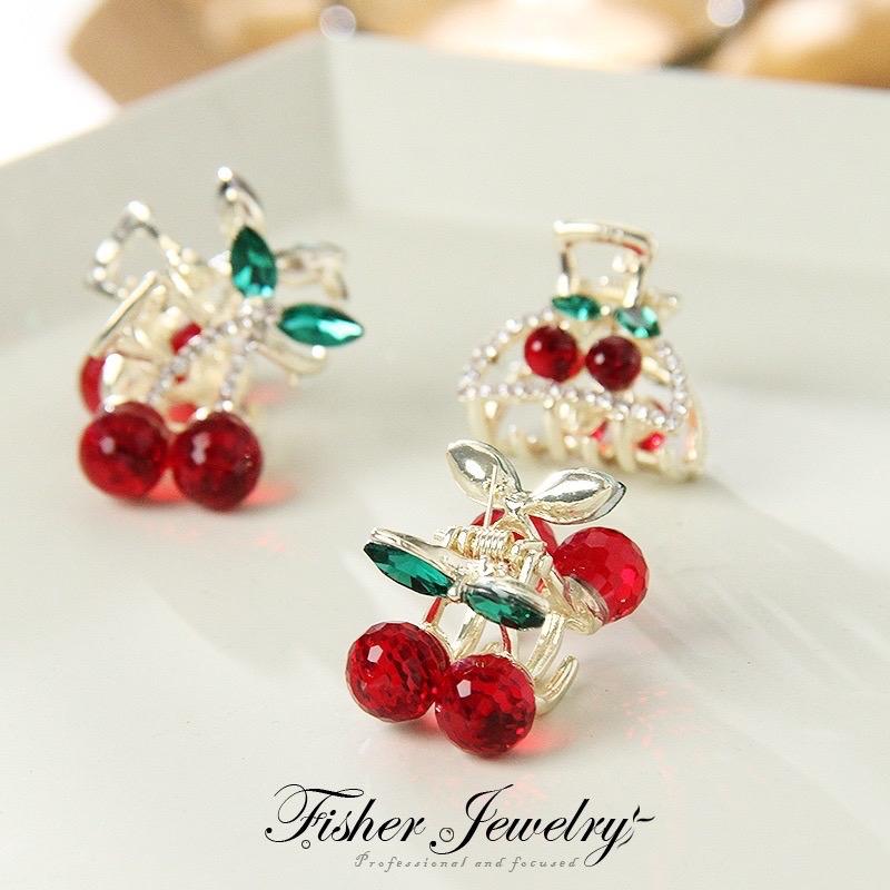 Kẹp Tóc Cỡ Nhỏ Hình Quả Cherry Dễ Thương