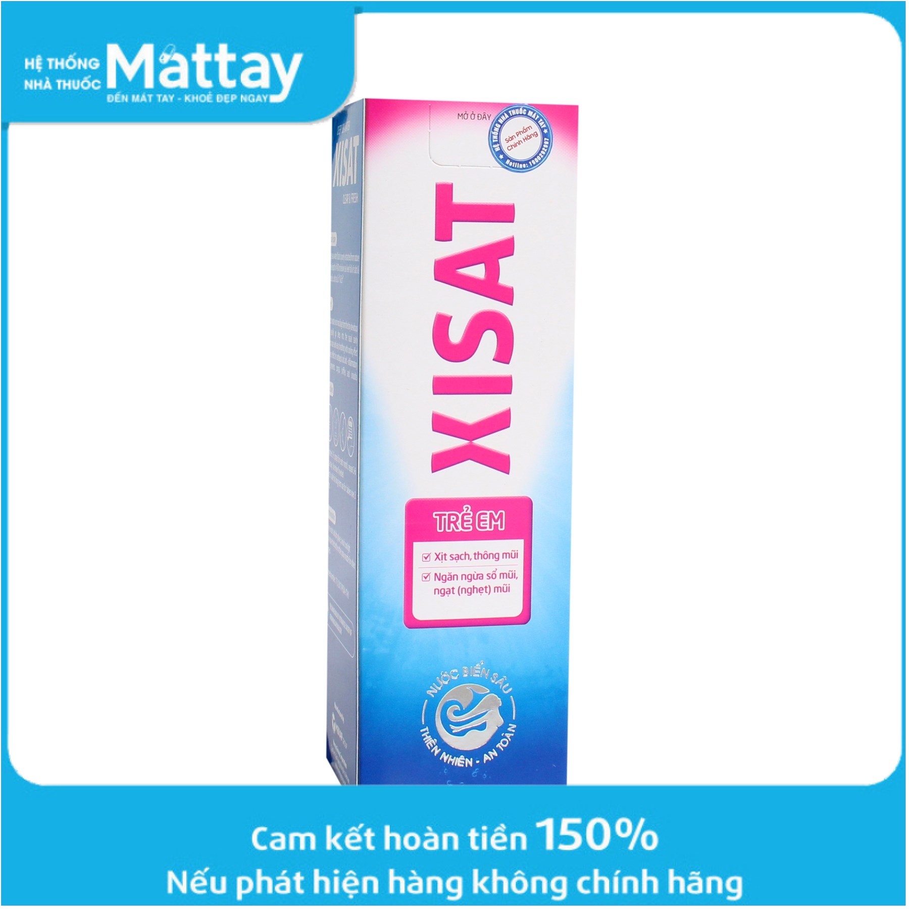 Dung dịch xịt mũi trẻ em Xisat 75ml