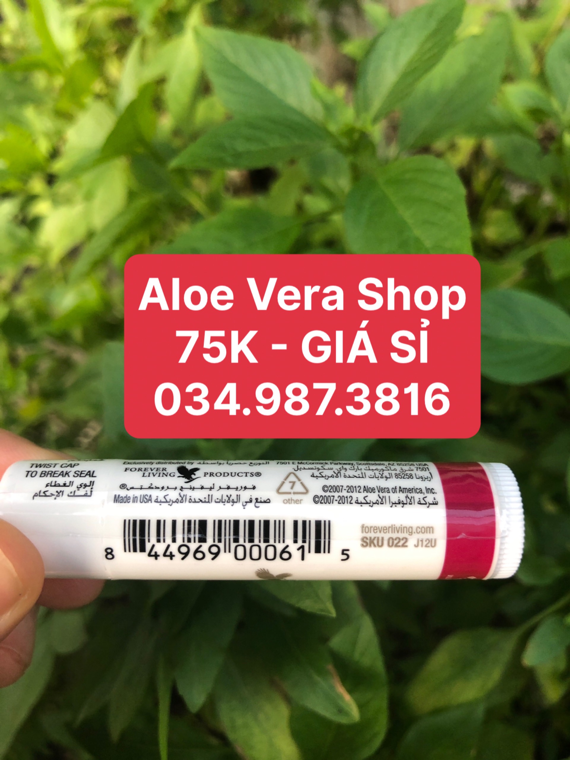 [RẺ VÔ ĐỊCH] Son Dưỡng Môi Đa Năng Aloe Lips FOREVER 022FLP - 022forever - 022lohoi