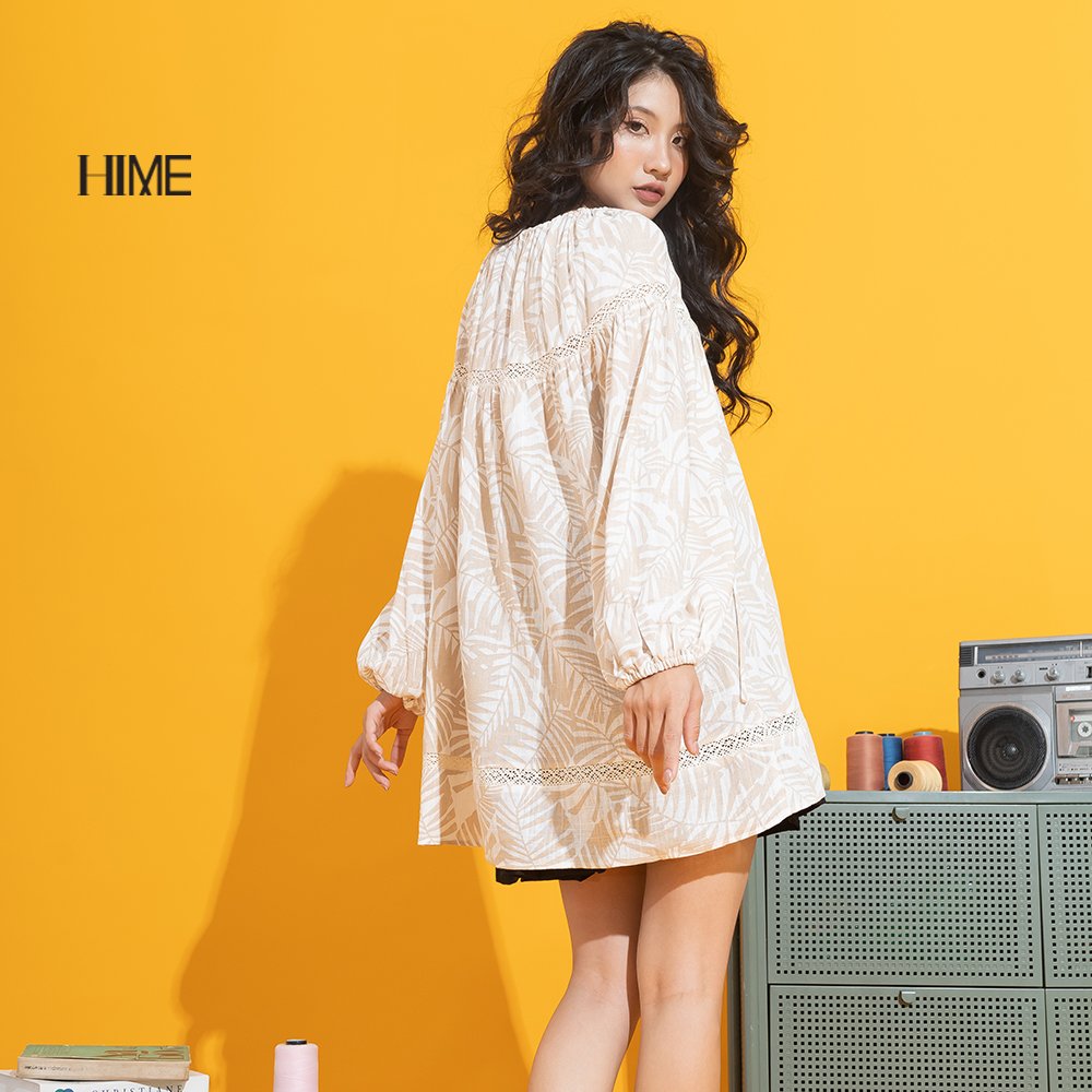 Áo sơ mi HIME thiết kế oversize dài tay H078