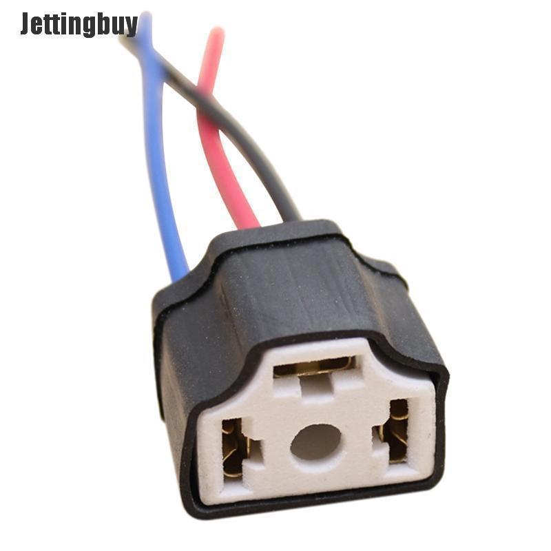Jettingbuy Dây Gốm H4 9003 Bóng Đèn Pha Ô Tô Ổ Cắm Dây Đèn