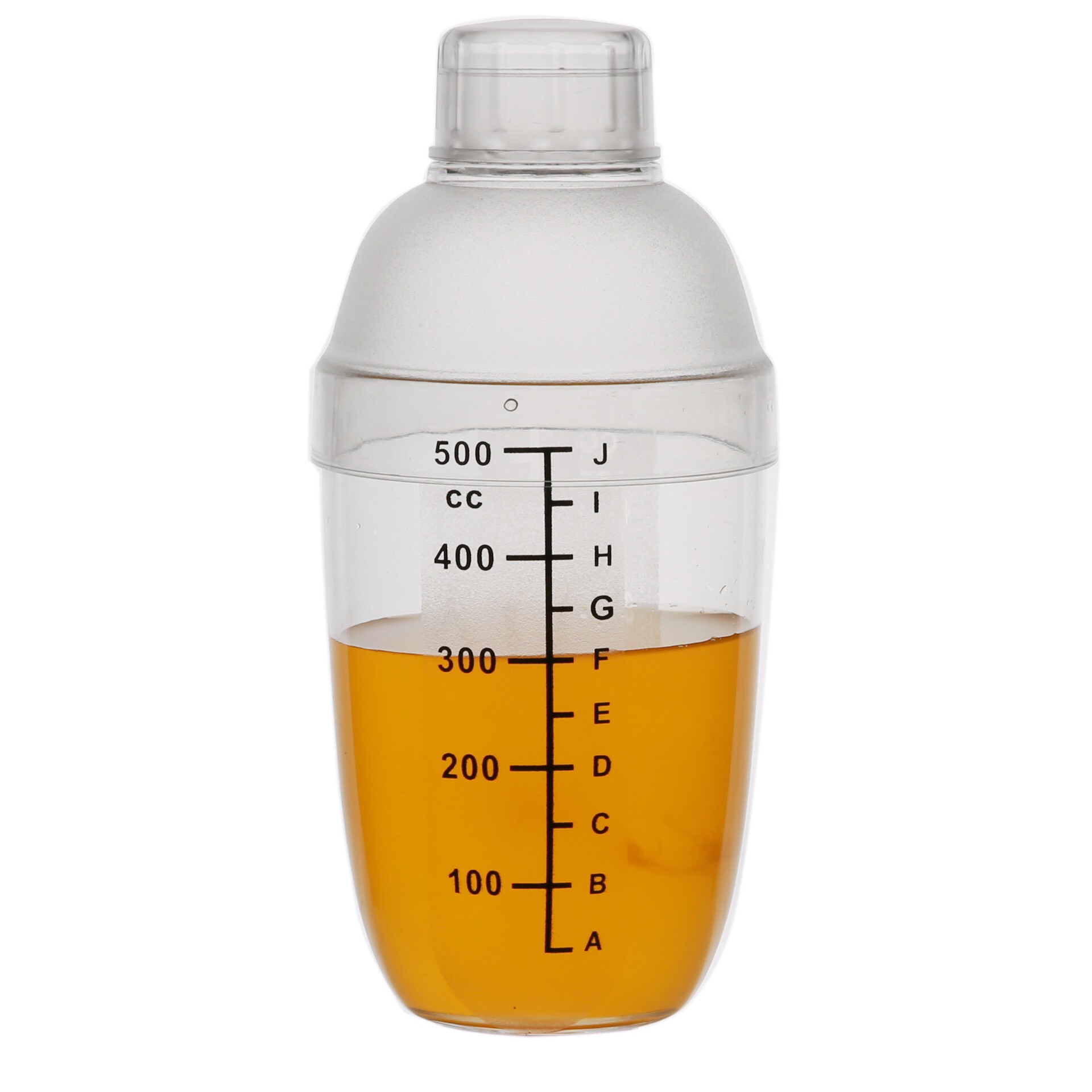 Bình Lắc Shaker Nhựa Pha Chế Cocktail Vạch Đen