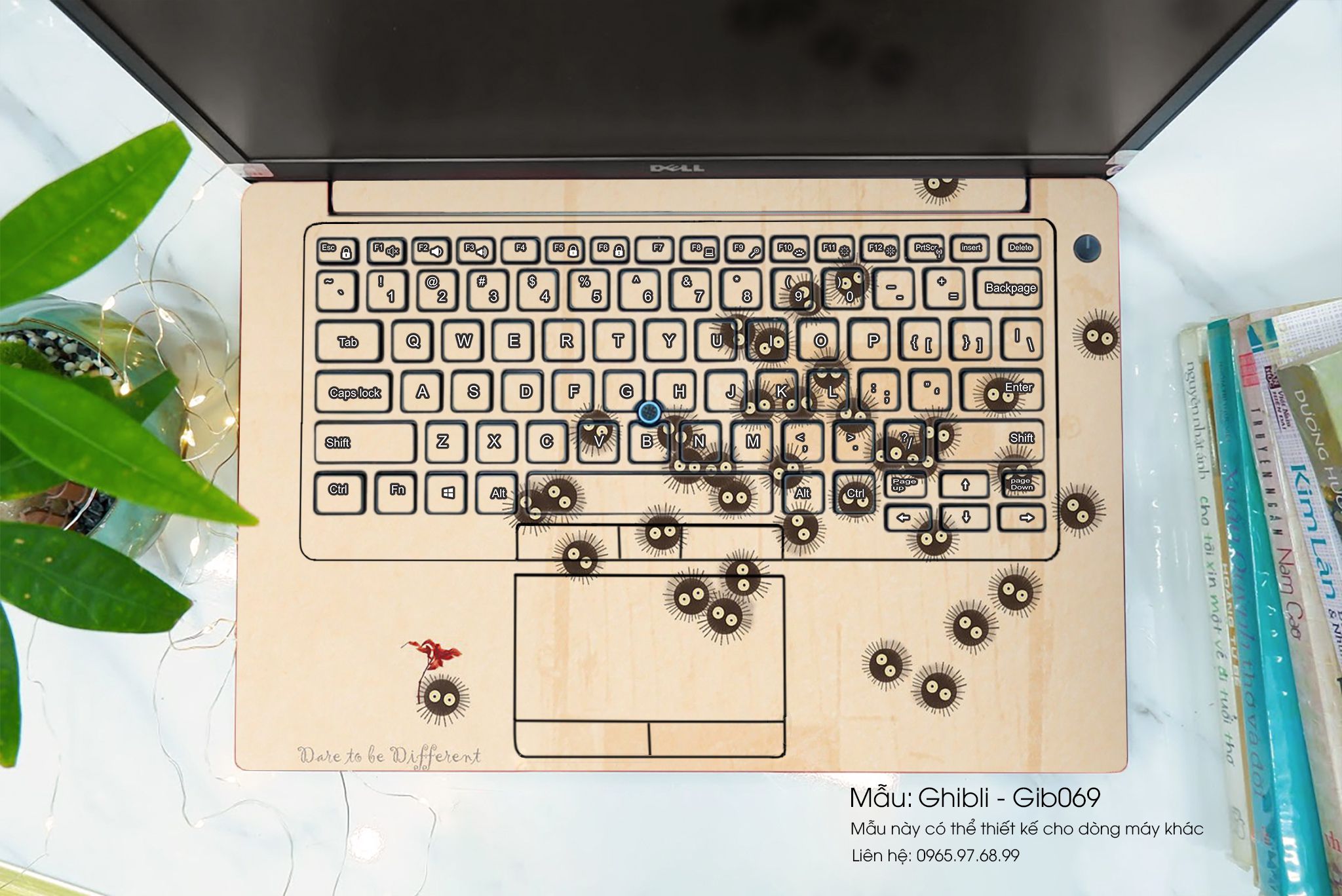Decal Skin dán Surface Pro / Laptop / Go / Book mẫu Ghibli (inbox mã máy cho shop)