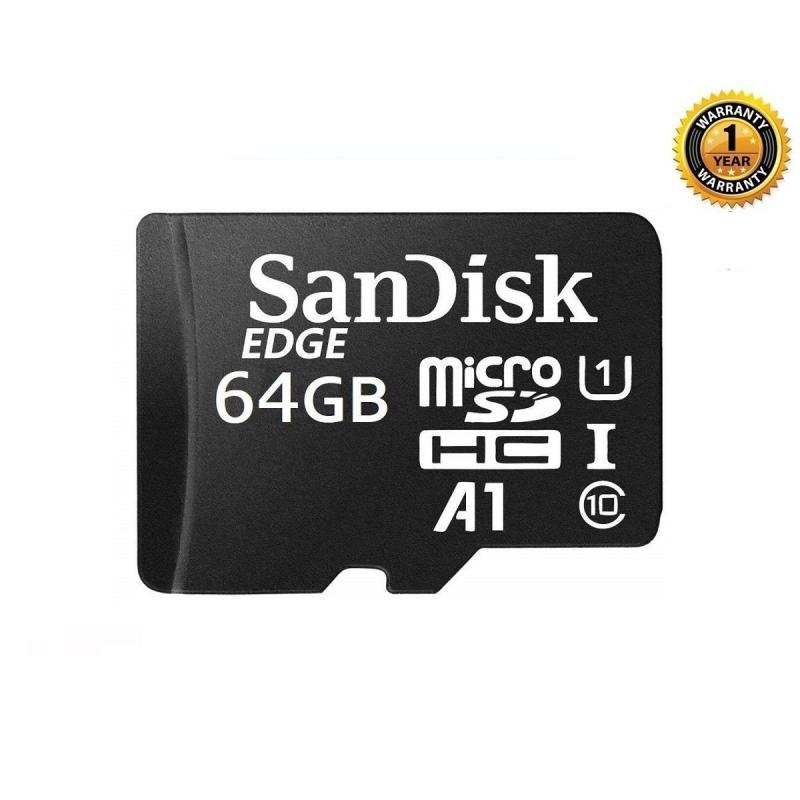 Thẻ nhớ MicroSDXC SanDisk Edge A1 64GB Class 10 U1 R140MB/s W90MB/s - không Box (Đen)
