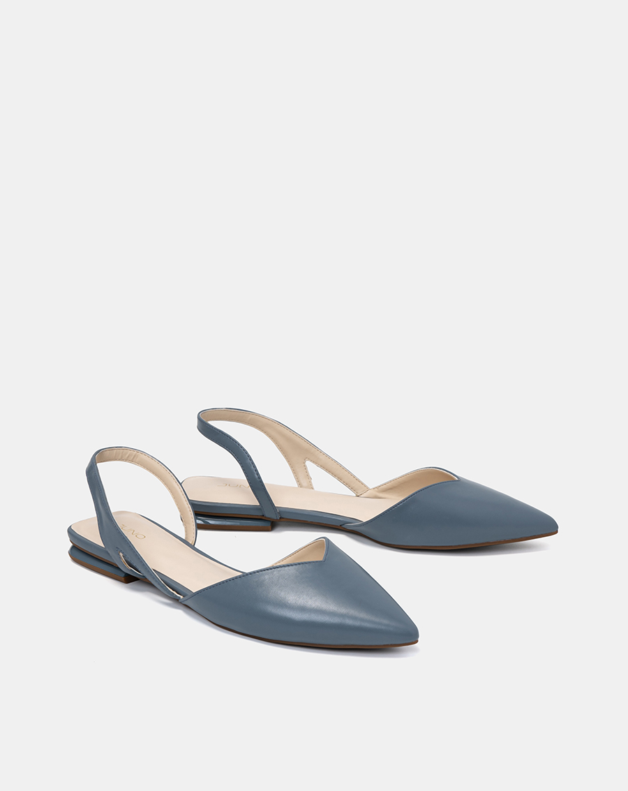 Giày búp bê nữ 3cm thời trang juno slingback bệt bb03100